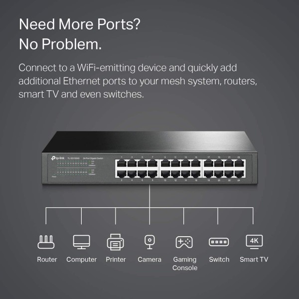 TP-Link Gigabit Rackmount Switch 24x RJ45