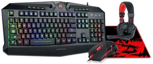 Redragon S101 Wired RGB Backlit Gaming Combo 4 in1