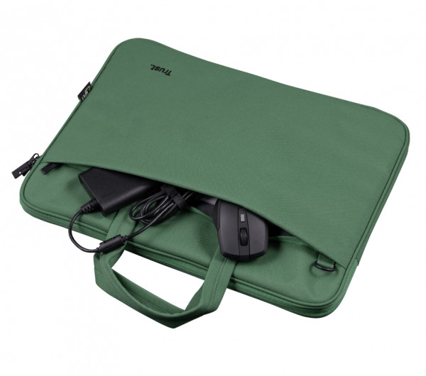 TRUST Bologna Eco-friendly Slim laptop bag for 16 inch laptops - Green