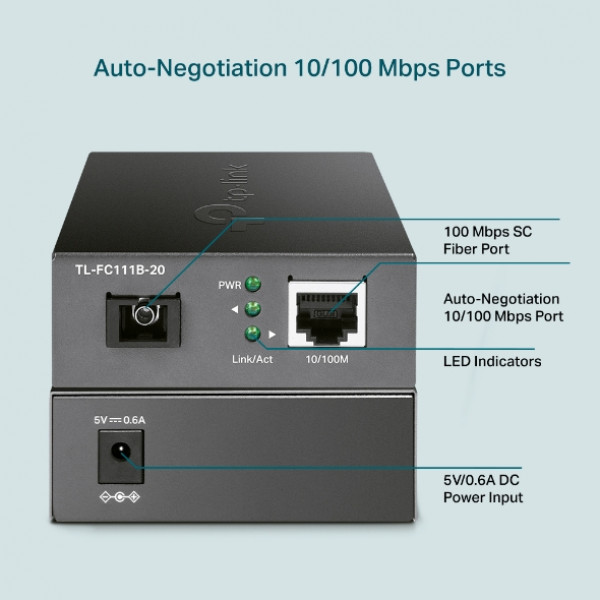 Media konverter TL-FC111B-20 10/100 Mbps