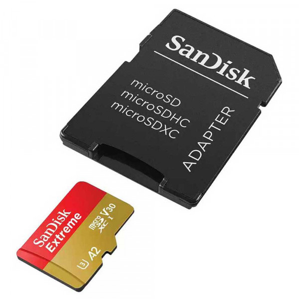 SanDisk Extreme microSDXC 256GB + SD adapter, SDSQXAV-256G-GN6MA