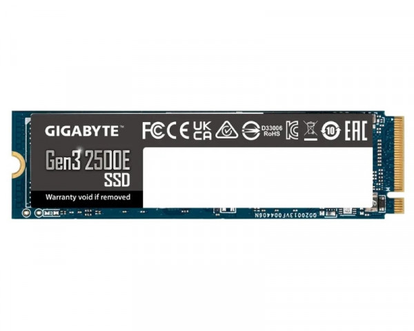 GIGABYTE 500GB M.2 PCIe Gen3 x4 NVMe 2500E SSD G325E500G