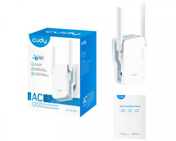 CUDY RE1200 1200Mbps Wi-Fi Range Extender