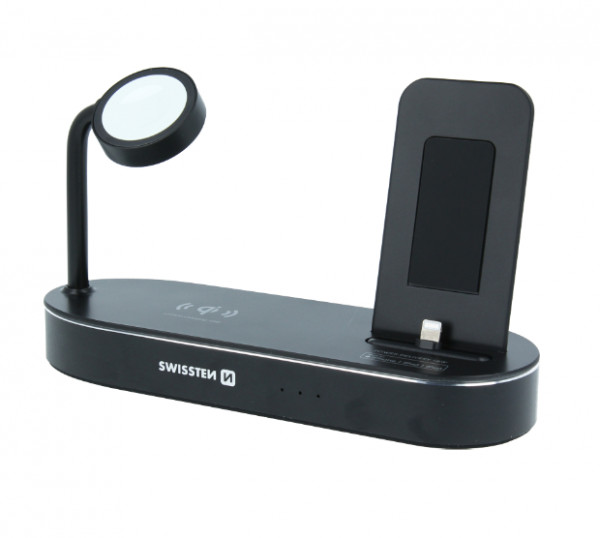 Swissten Wireless Charging MFI Docking Station 4 in 1