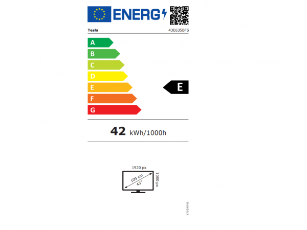 Tesla 43E635BFS LED TV 43